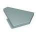 Thumbnail image #1 for Advance Tabco Stainless Steel 45° Outside Corner Filler for DRKR Series Bar Drink Rails