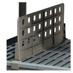 Thumbnail image #1 for Metro MetroMax 4 MAX4-D24-8 Standard-Duty Shelf Divider, 24"W x 8"H, Polymer, Three-Piece Design