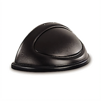 Untouchable Black Half-Round Dome Trash Can Lid for 21-Gallon Container
