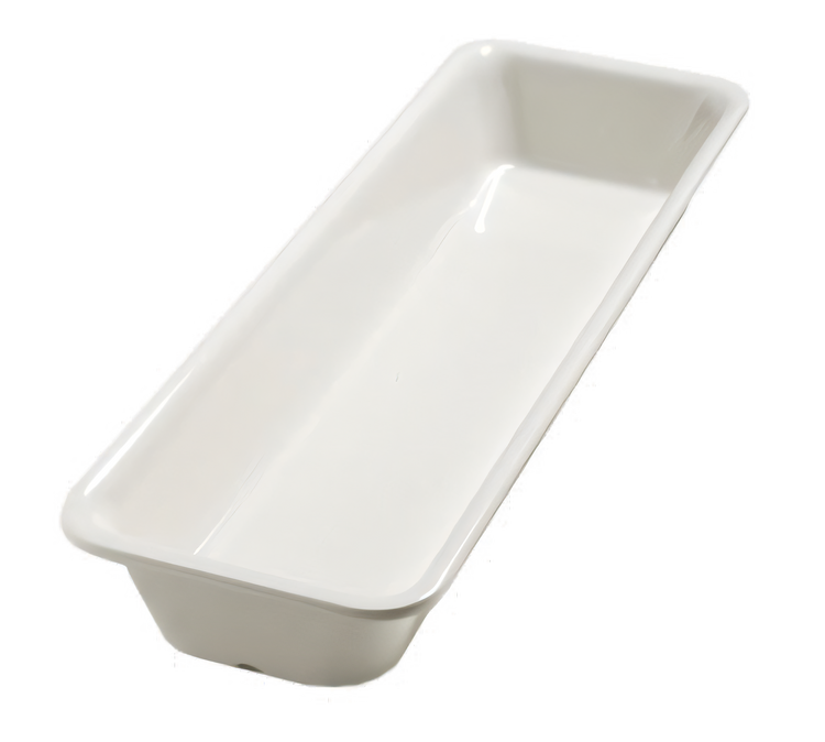 Product image #1 for Balsam™ Half Long Rectangular Displayware Pan, 20-7/8 x 6-3/8 x 2-1/2 Inch, Melamine, Bavarian Cream
