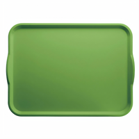 Cambro Camtray® With Handles Rectangular Fiberglass Cafeteria Tray, 15 x 20 Inches, Lime-ade