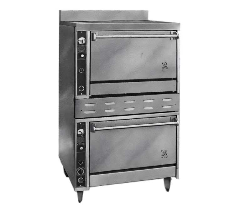 Product image #1 for Titan JTRH-236 36" Heavy Duty Stacked Gas Range Type Oven with (2) Standard Ovens