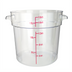 Thumbnail image #1 for Winco 18 Qt Round Clear Polycarbonate Food Storage Container