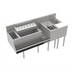 Thumbnail image #1 for 64-Inch Underbar Beverage Workstation with 24-Inch Ice Bin, 10-Circuit Cold Plate, and 12-Inch Dump Sink