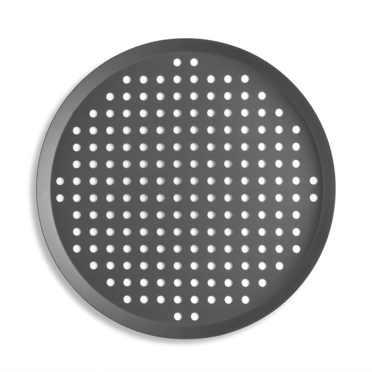 Product image #1 for Vollrath 14-Inch Round Perforated Press-Cut Hard-Coat Aluminum Pizza Pan