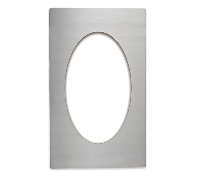 Product image #1 for Miramar® 12-Gauge Stainless Steel Template for One Large Oval Decorative Pan