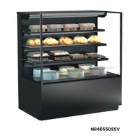 Reveal® Freestanding Non-Refrigerated Self-Service Pastry Display Case with 3 Adjustable Glass Shelves
