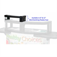 Cambro 6-Inch Black Merchandising Display Accessory for CVC75 Vending Cart