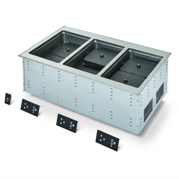Product image #1 for Vollrath 3-Well Modular Induction Dry Hot Food Well Drop-In, 208-240V