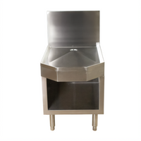 BK Resources 18 x 24-Inch Underbar Frozen Drink Machine Stand Cabinet Base, Stainless Steel