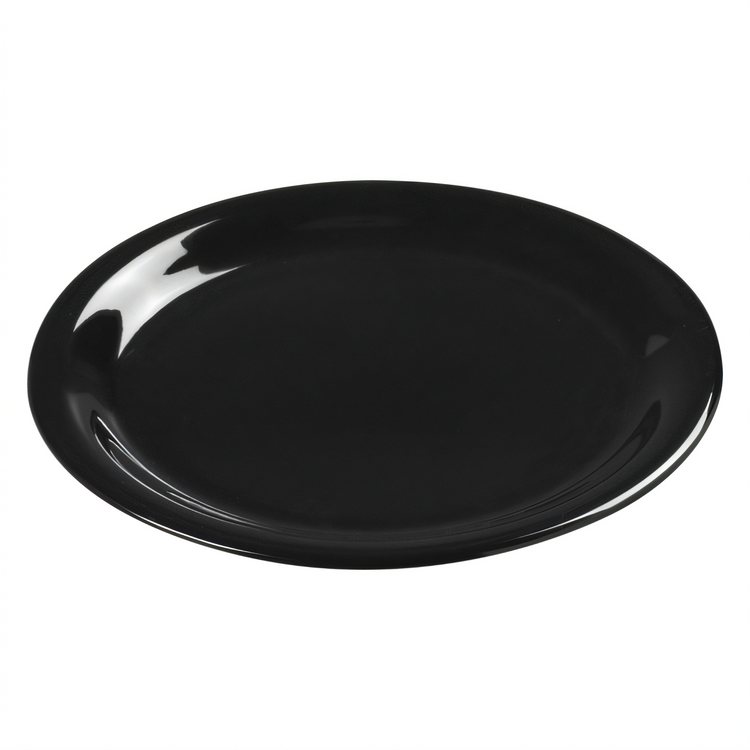 Product image #1 for Sierrus™ 6-1/2 Inch Round Wide Rim Melamine Pie Plate, Black