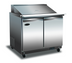 Thumbnail image #1 for Serv-Ware 36-Inch 15-Pan Mega Top Refrigerated Sandwich Prep Table, 2-Door, 9.5 Cu. Ft., 115V