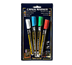 Thumbnail image #1 for Securit Mini Tip Assorted Color Chalk Markers, White, Blue, Green & Red, Blister 4-Pack