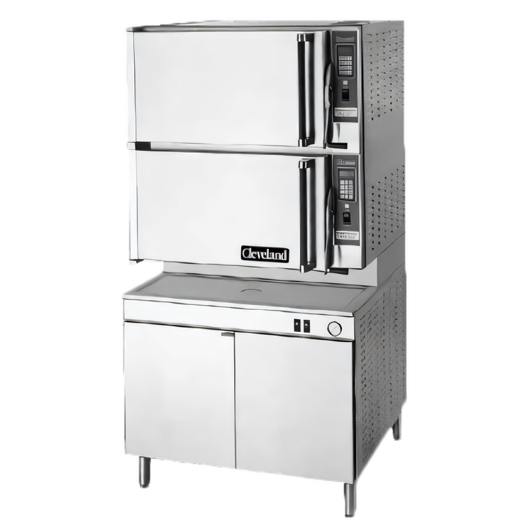 Product image #1 for Cleveland Classic ConvectionPro XVI Two-Compartment Electric Convection Steamer, 36-Inch Cabinet Base, 48 kW