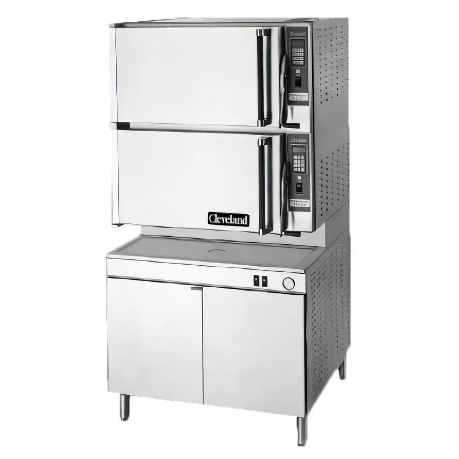 Product image #1 for Cleveland Classic ConvectionPro XVI Two-Compartment Electric Convection Steamer, 36-Inch Cabinet Base, 48 kW