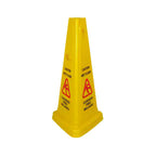 Thumbnail image #1 for Winco WCS-27T 27-Inch Tri-Cone Plastic Wet Floor Caution Sign Case of 5