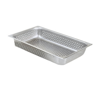 Full-Size Perforated Steam Table Hotel Pan, 4-Inch Deep, 24-Gauge Stainless Steel