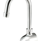 Thumbnail image #1 for Krowne Royal Series 16-190 Touchless Electronic Sensor Faucet, 4-1/2-Inch Gooseneck, Single-Hole Wall Mount, Polished Chrome