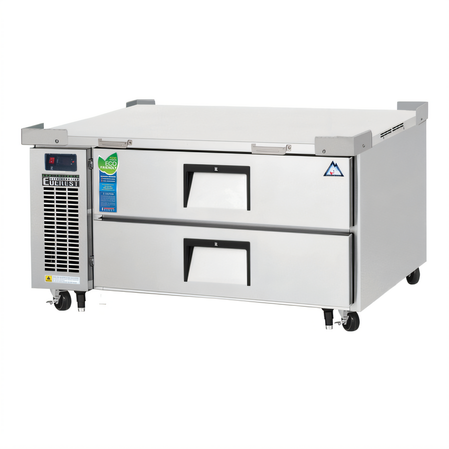 Product image #1 for Everest Refrigeration 48-3/8-Inch 2-Drawer Chef Base Refrigerator, Self-Contained Side-Mounted, 115V