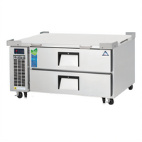 Everest Refrigeration 48-3/8-Inch 2-Drawer Chef Base Refrigerator, Self-Contained Side-Mounted, 115V