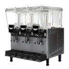 Thumbnail image #1 for Vollrath VBBD3-37-S 3-Bowl Pre-Mix Refrigerated Beverage Dispenser with Stirring Paddle Circulation, 3.2-Gallon Bowls