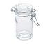 Thumbnail image #1 for American Metalcraft Mini Mason Jar Condiment Jar with Hinged Lid, 2.5 oz., Clear Glass
