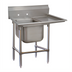 Thumbnail image #1 for Advance Tabco Regaline 1-Compartment Sink with Right-Hand Drainboard, 20 x 20 Inch Bowl, 14 Gauge 304 Stainless Steel