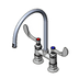 Thumbnail image #1 for Surgical Deck-Mount Mixing Faucet with 8 3/4-Inch Swivel Gooseneck