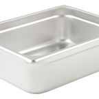 Thumbnail image #2 for Sapphire Manufacturing SM-STP204 Half-Size Solid Steam Table Pan, 4" Deep, 24-Gauge 18/8 Stainless Steel