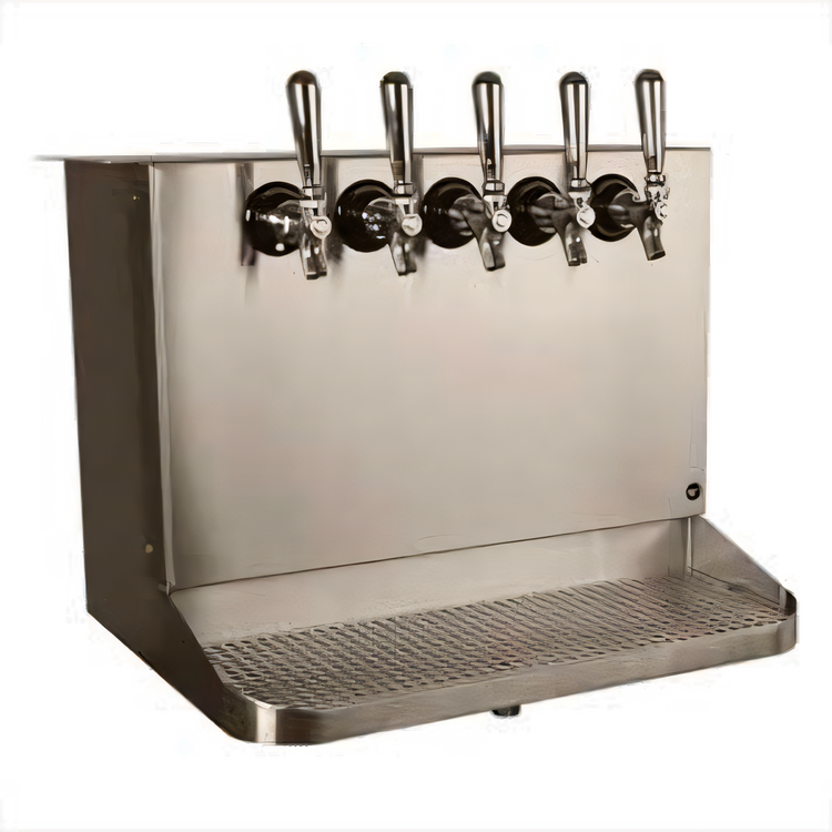 Product image #1 for Underbar 5-Faucet Kool-Rite Glycol-Cooled Draft Beer Dispenser with Drip Tray
