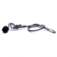 Pre-Rinse Brush Spray Unit with Automatic Shut-Off and 44-Inch Flexible Stainless Steel Hose
