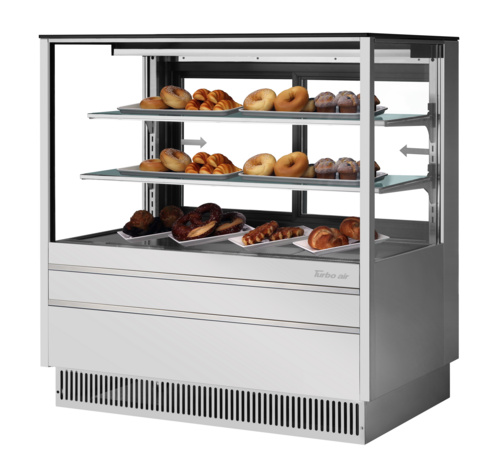 Product image #1 for Turbo Air 48-1/2-Inch Straight Front Bakery Dry Display Case, 15.6 Cu. Ft., Stainless Steel