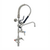Thumbnail image #1 for EverSteel Stainless Steel Single-Hole Deck-Mount Pre-Rinse Mixing Faucet with 8-Inch Swing Nozzle and 1.15 GPM Spray Valve