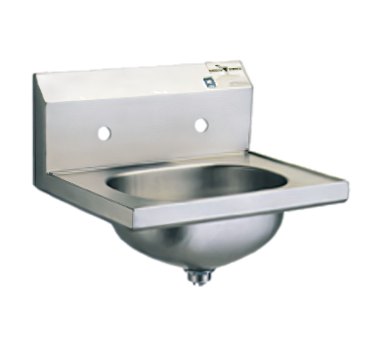 Product image #1 for Eagle Group Wall-Mount 304 Stainless Steel Hand Sink with Deep-Drawn Seamless Bowl