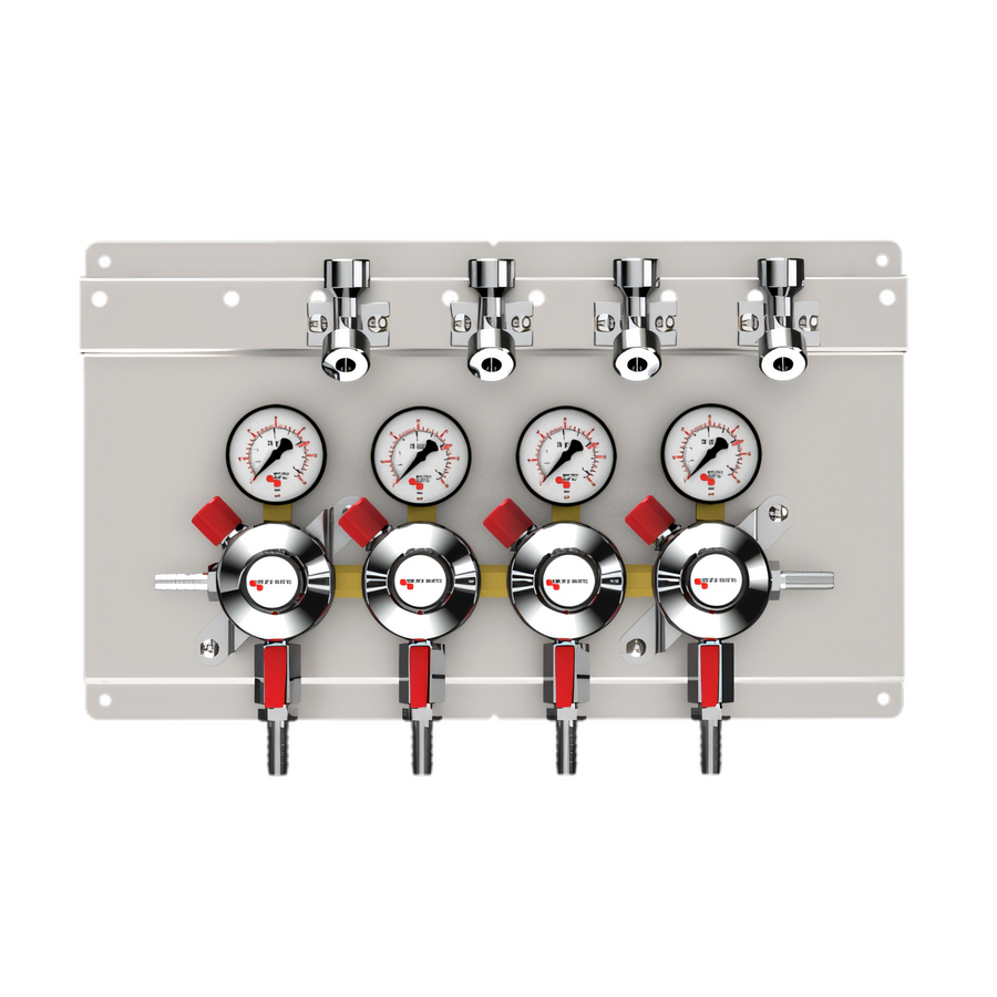 Product image #1 for 4-Product 4-Pressure Secondary Regulator Panel