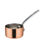 Thumbnail image #1 for Winco DCWA-201C 2 Oz. Mini Copper-Plated Round Sauce Pan, 2-Inch Diameter Case of 120