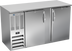 Thumbnail image #1 for Beverage-Air 58-Inch Two-Section Shallow-Depth Back Bar Refrigerator with Solid Doors, 14.8 Cu. Ft.