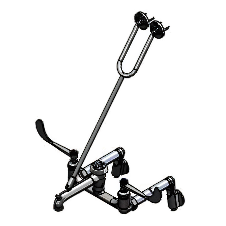 Product image #1 for T&S Brass B-0655-04 Service Sink Faucet with Vacuum Breaker, Adjustable Arms, Integral Stops, and Top Brace