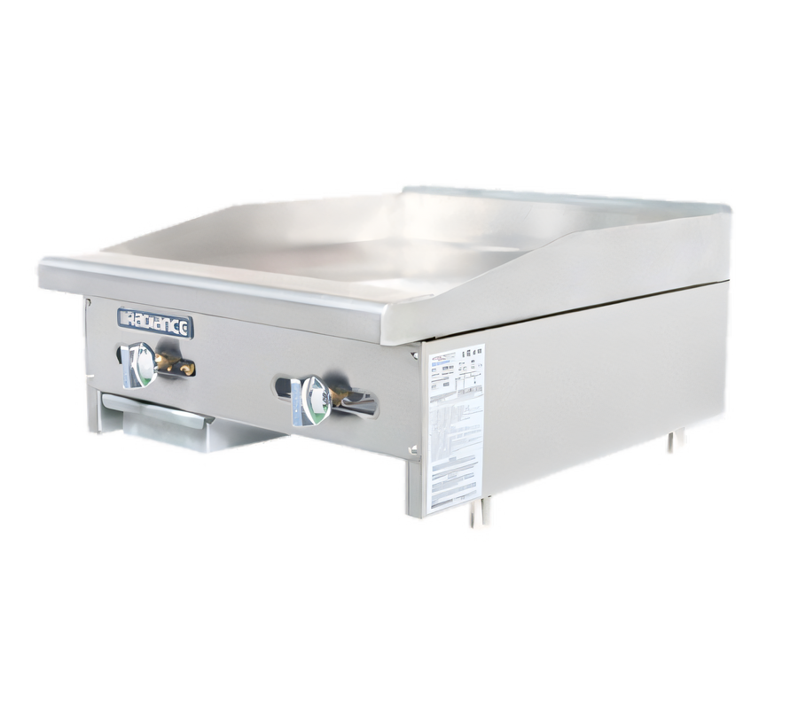 Product image #1 for Turbo Air Bake Tech Radiance 24-Inch Countertop Manual Gas Griddle, 44,000 BTU