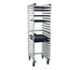 Thumbnail image #1 for New Age U-Type Mobile Full-Height Front-Load Nesting Aluminum Bun Pan Rack, 20-Pan Capacity