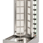 Thumbnail image #1 for Eurodib Visvardis DG20VN Gas Vertical Broiler Gyro Machine, 2 Plates, 308 lb Meat Capacity, Electronic Ignition
