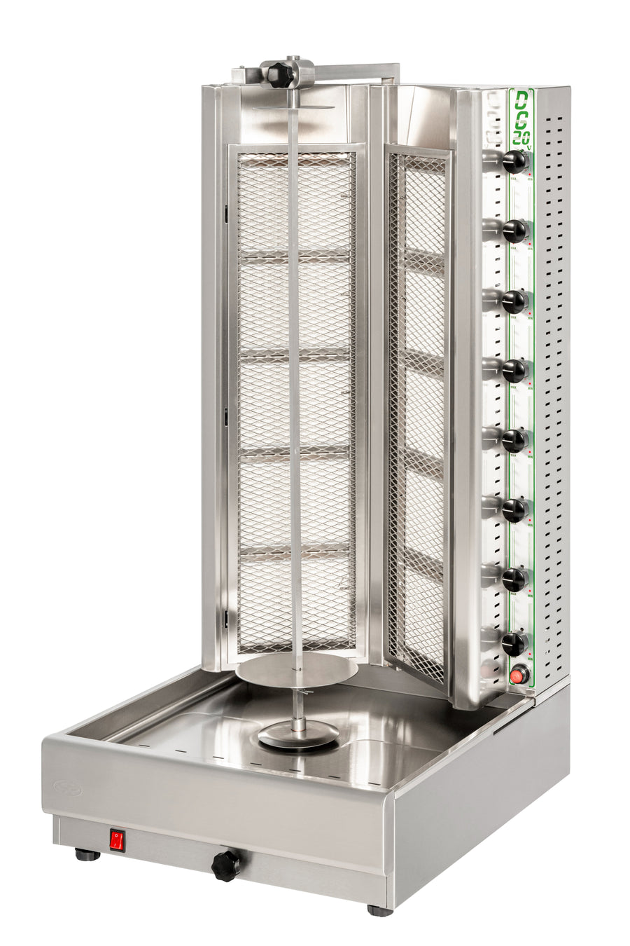 Product image #1 for Visvardis Gas Vertical Broiler Gyro Machine with 2 Plates and 308 lb Meat Capacity