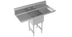 Thumbnail image #1 for Krowne Royal Series 1-Compartment Commercial Sink with Left and Right Drainboards