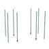 Thumbnail image #1 for qwikTRAK High Density Track Shelving Stationary End Unit Kit, Metroseal 3 Epoxy-Coated, 74-Inch Posts