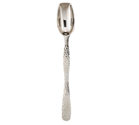 American Metalcraft Hammered Buffet Salad Spoon, 9-1/2 Inch, Solid, Stainless Steel