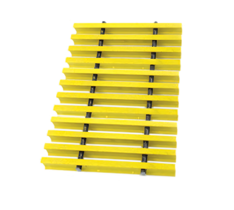 Product image #1 for Eagle Group Replacement Subway-Style Yellow Fiberglass Grating for 24-Inch Floor Troughs, 21 x 12 Inches