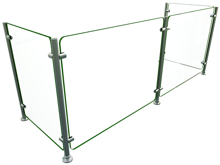 Product image #1 for Hatco Flav-R-Shield EP5-60 Full-Service Pass-Over Food Shield, 60 x 18 x 25 Inches
