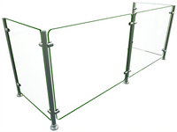 Hatco Flav-R-Shield EP5-60 Full-Service Pass-Over Food Shield, 60 x 18 x 25 Inches