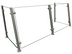 Thumbnail image #1 for Hatco Flav-R-Shield EP15-48 2-Bay Full-Service Pass-Over Sneeze Guard, 48 x 18 x 22 Inches