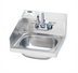 Thumbnail image #1 for Krowne Wall-Mount Stainless Steel Hand Sink with Left Side Splash and Faucet Included